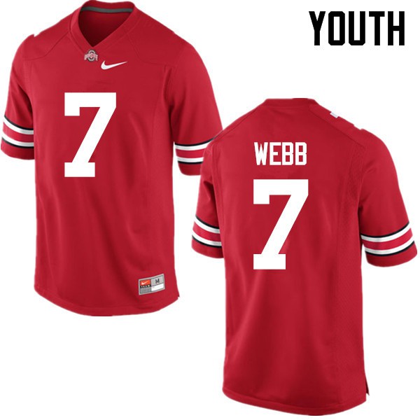 Ohio State Buckeyes #7 Damon Webb Youth Alumni Jersey Red